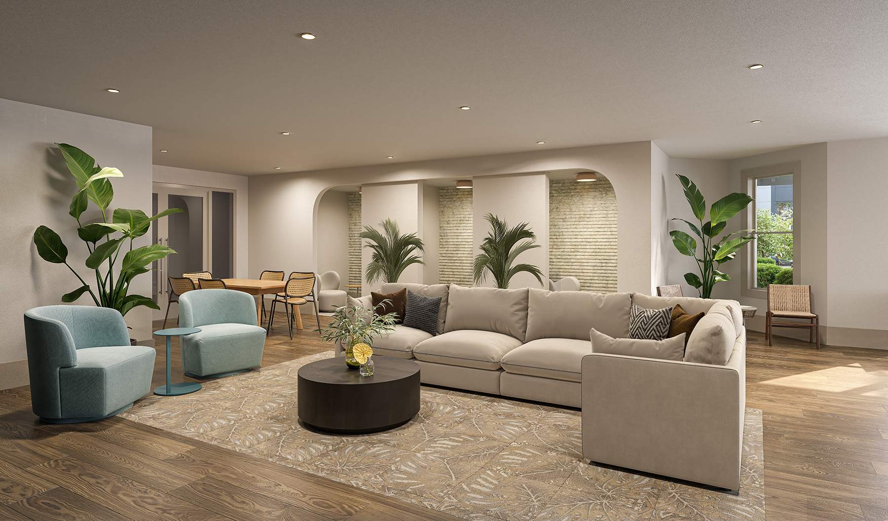 Resident social lounge at Palma Orlando